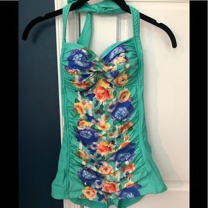 Seafolly Anthropologie one piece maillot swimsuit